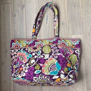 Vera Bradley Plum Crazy Extra Large Tote Bag